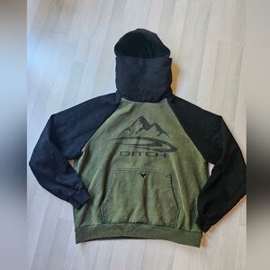 Green and Black Ditch Hoodie